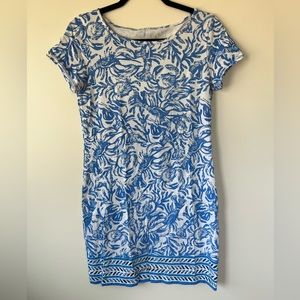 Lilly Pulitzer Short Sleeve Marlowe Dress On A Roll Print size small